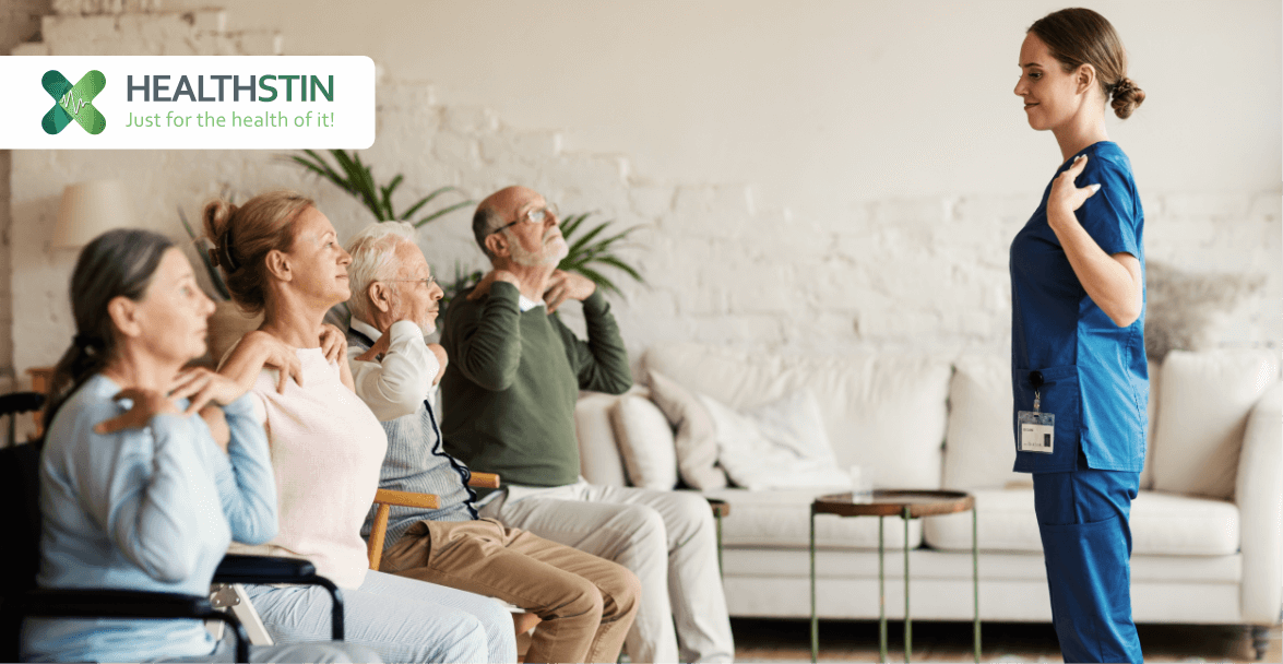 The Benefits of an Exercise Physiologist for Mental Health 5 An exercise physiologist guiding senior patients for mental health