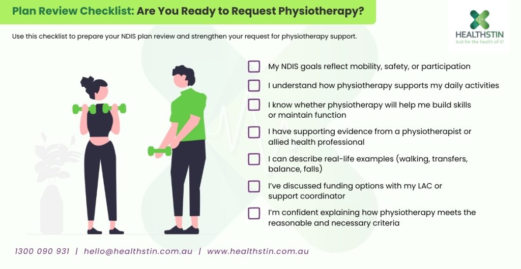 NDIS Covered Physiotherapy: Improve Your Health & Mobility in 2026 6 Healthstin_Blog_Does NDIS cover Physiotherapy_Infographic