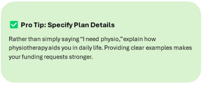 NDIS Covered Physiotherapy: Improve Your Health & Mobility in 2026 7 pro tip - specify plan details
